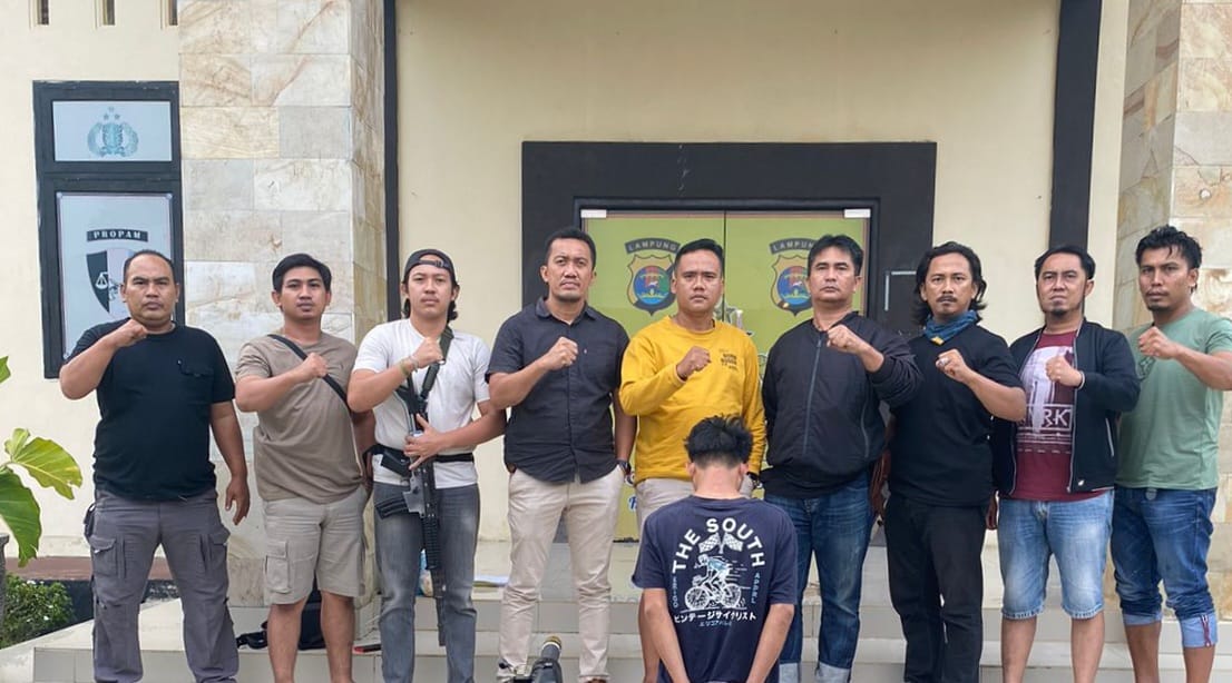 Polsek Kota Agung dan Tekab 308 Presisi Polres Tanggamus Tangkap Pelaku Curanmor di Pekon Terbaya
