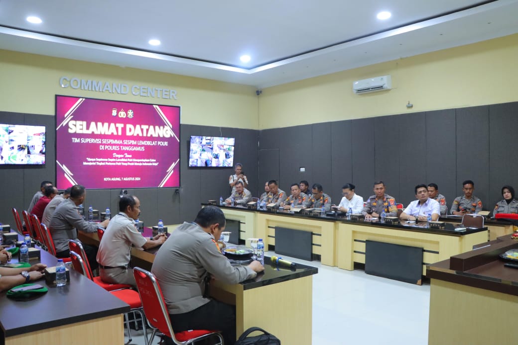 Sekolah Staf Dan Pimpinan Polri Gelar Supervisi Sespimma Di Polres Tanggamus