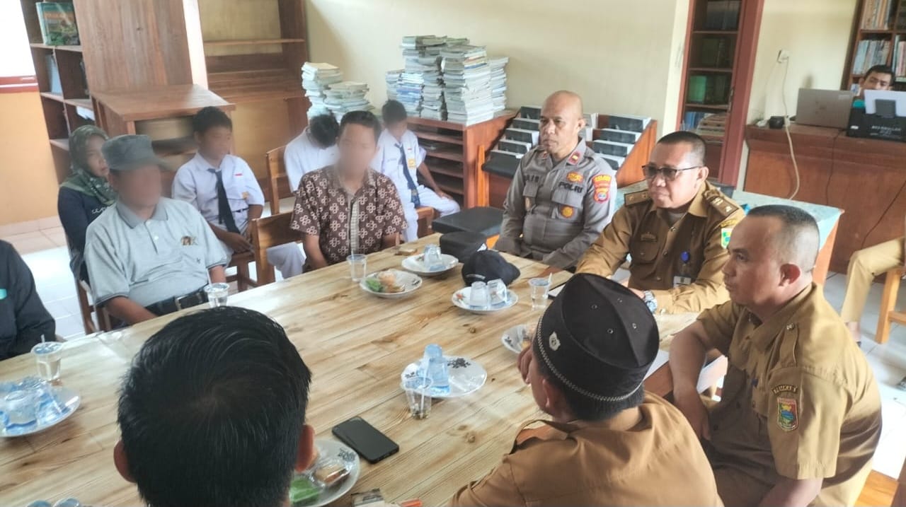 Viral Video Perundungan Siswa SMPN 1Pematang Sawa, Kapolsek Gelar Mediasi