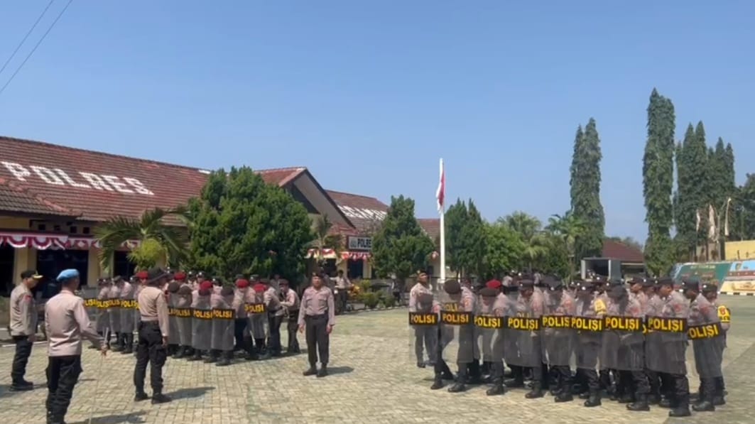 Siapkan Pengamanan Pilkada 2024, Polres Tanggamus Gelar Latihan Dalmas