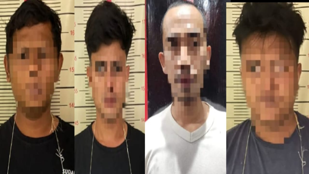 Warga Gisting Permai Randi Bersama Tiga Temannya Di Tangkap Satres Narkoba Polres Tanggamus