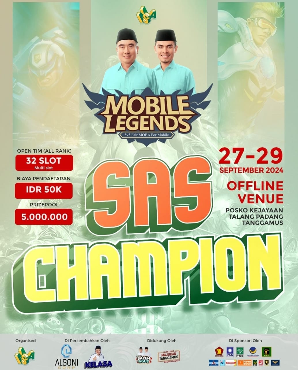 Gen Z Bersiap! Tournamen e-Sport Mobile Legend Saleh Asnawi Champion Segera Digelar, Buruan Daftar!