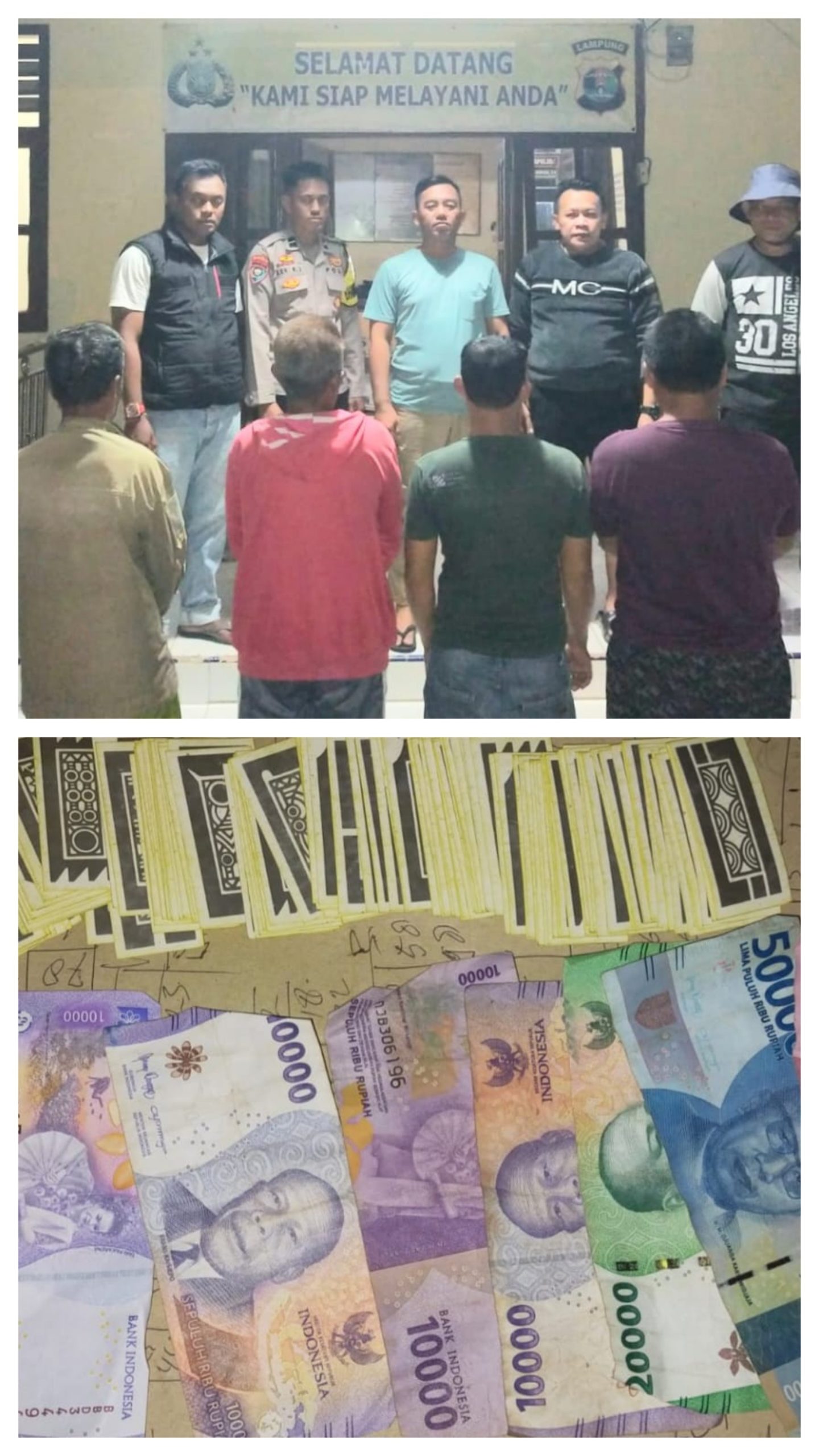 Empat Pria Warga Pugung Diciduk Aparat Saat Asyik Main Judi Domino