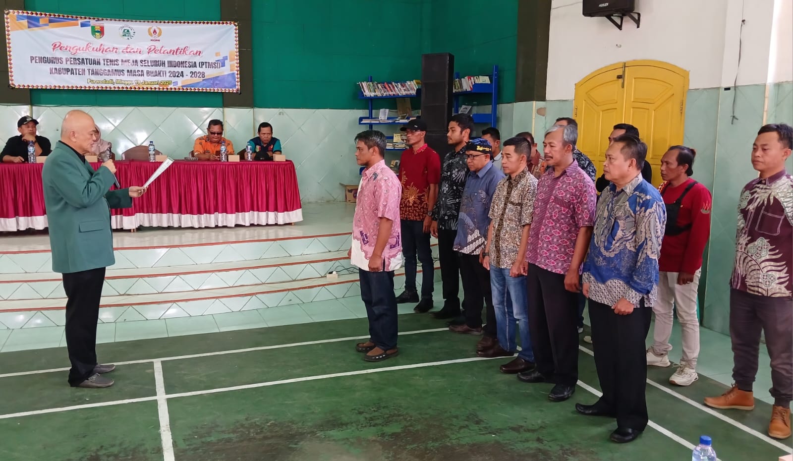 Ketua Pengprov PTMSI Lampung Lantik dan Kukuhkan Kepengurusan PTMSI Tanggamus