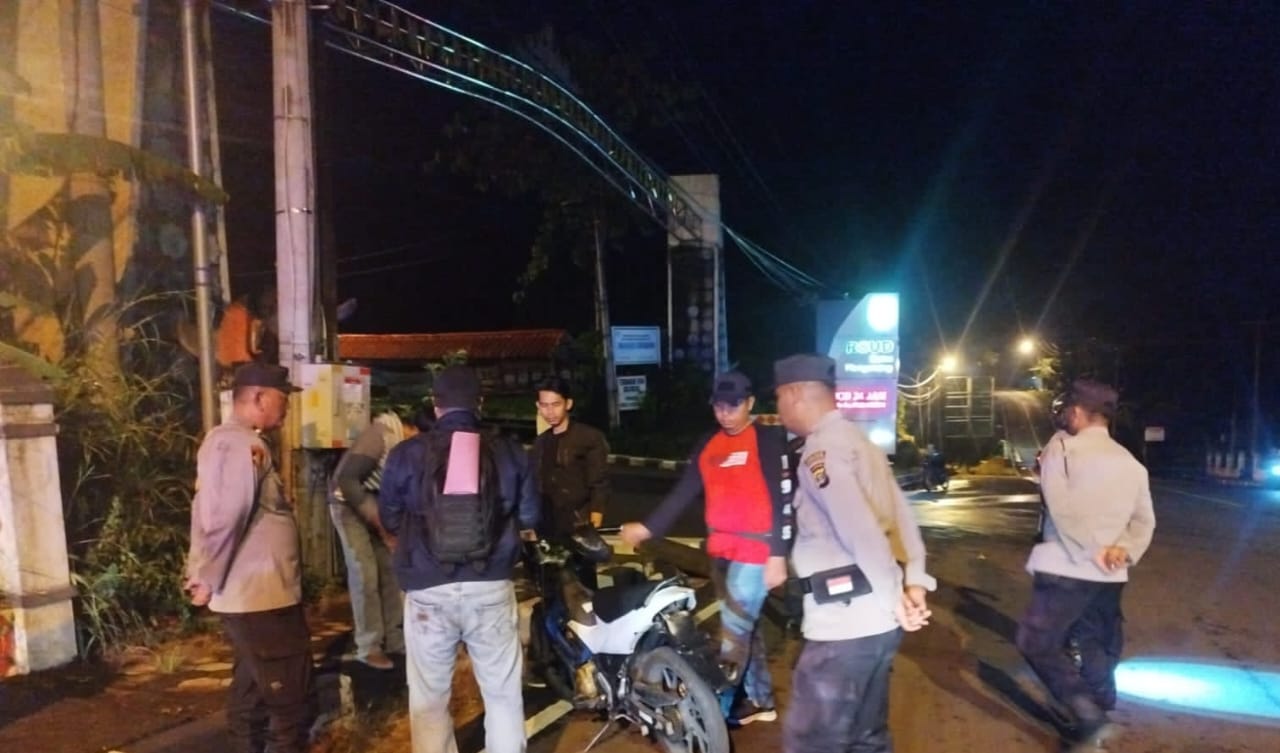 Razia Balap Liar di Jalur Dua Islamic Centre, Satlantas Polres Tanggamus Amankan 6 Unit Motor Berknalpot Brong Tanpa Dokumen