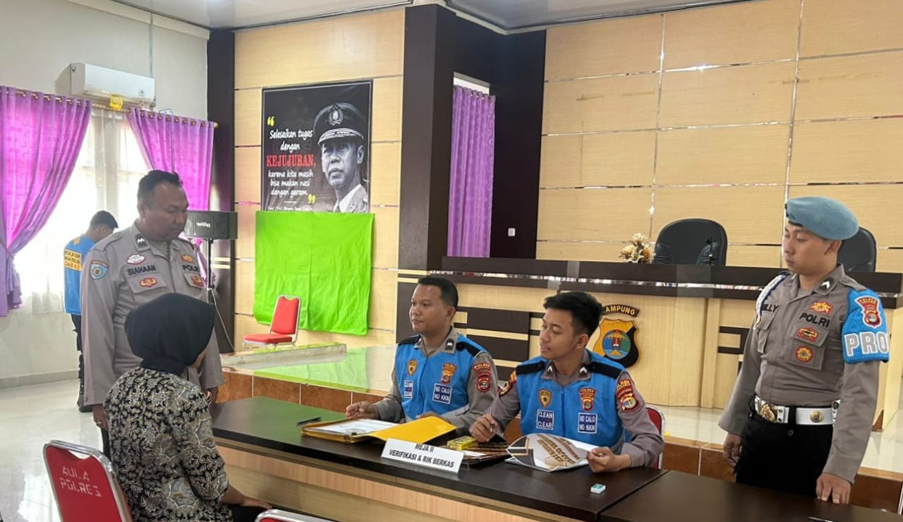 Update Penerimaan Anggota Polri 2025 di Polres Tanggamus