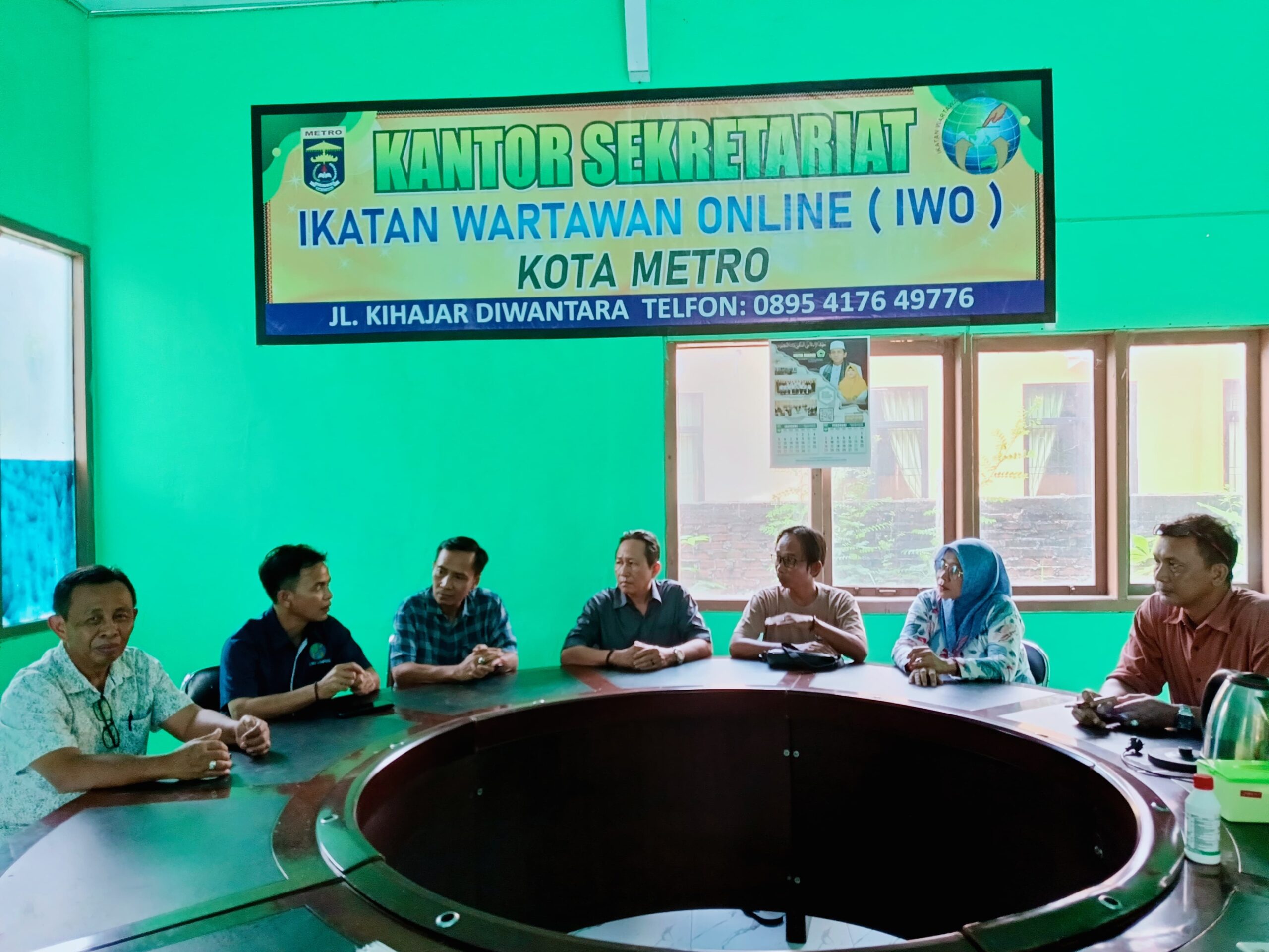 Bahas Pelantikan, Ketua PD IWO Lampung Kunjungi Kota Metro