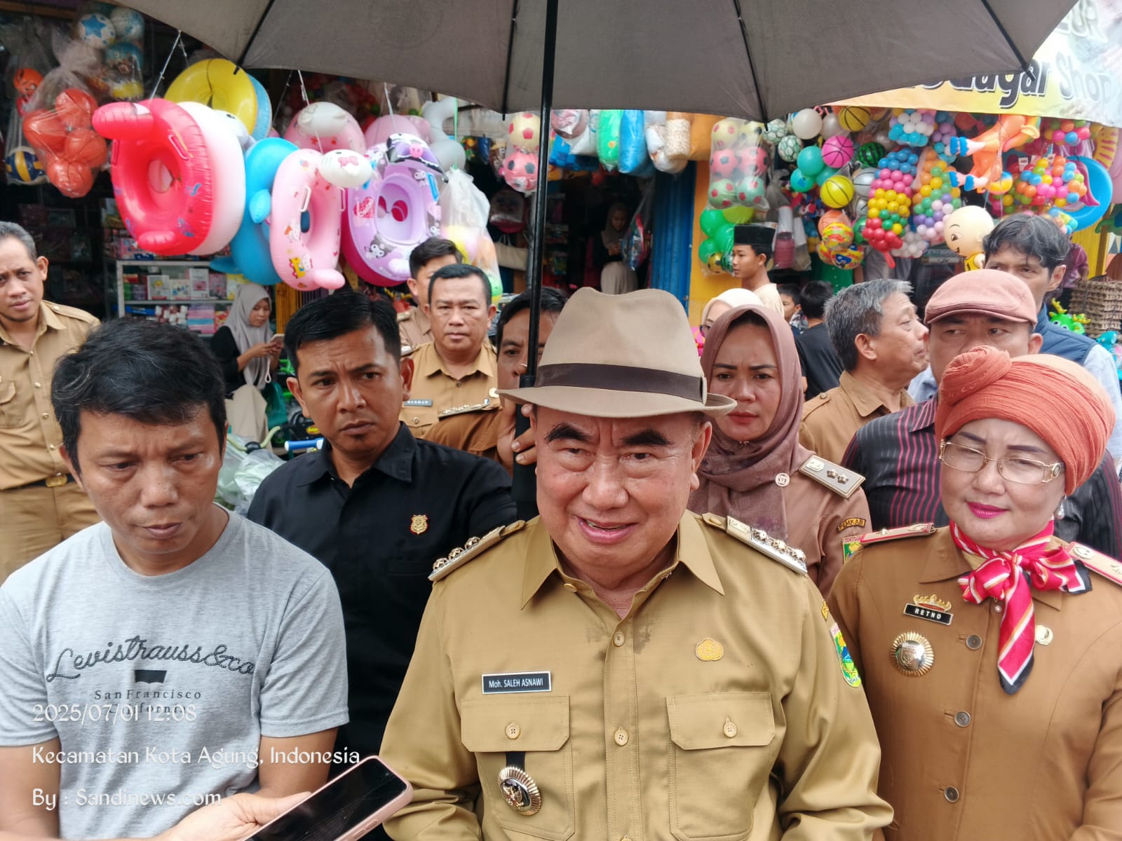 Tepati Janji, Bupati Tanggamus Hari Ini Tinjau Pasar Kotaagung