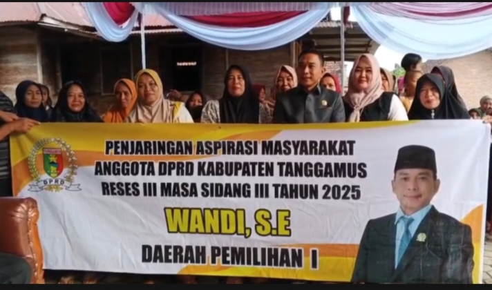 Ketua Fraksi Golkar DPRD Tanggamus Gelar Reses Masa Sidang III di 3 Titik Lokasi