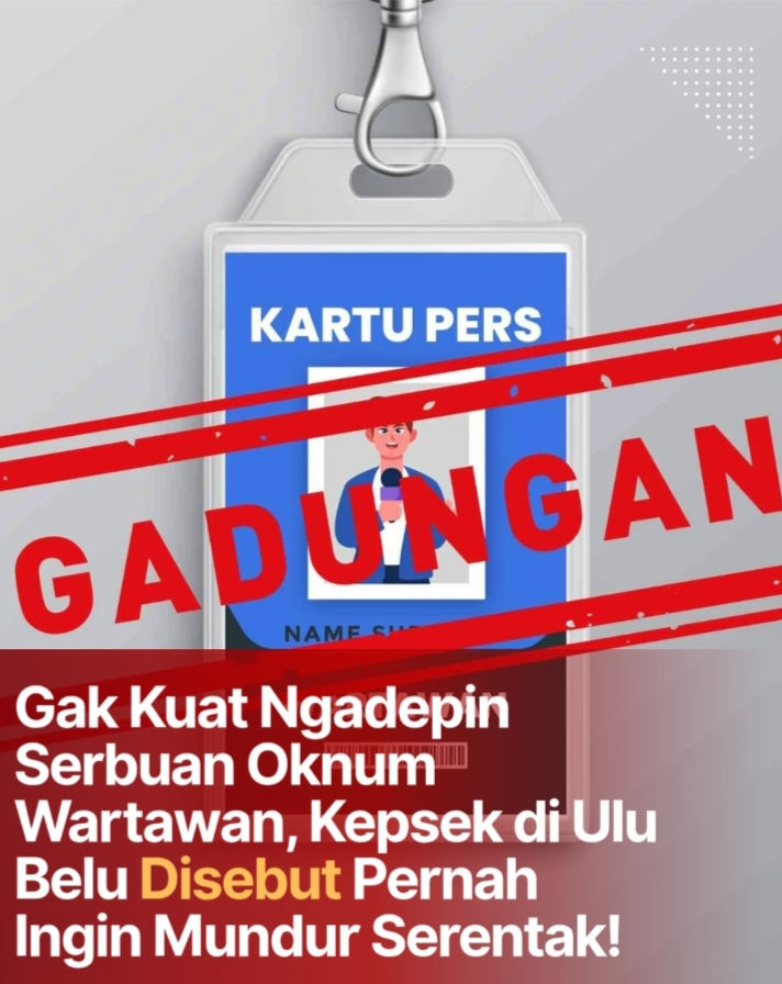 K3S Ulu Belu : 9 Orang Kepsek  Mundur Tidak Kuat Hadapi Oknum Wartawan