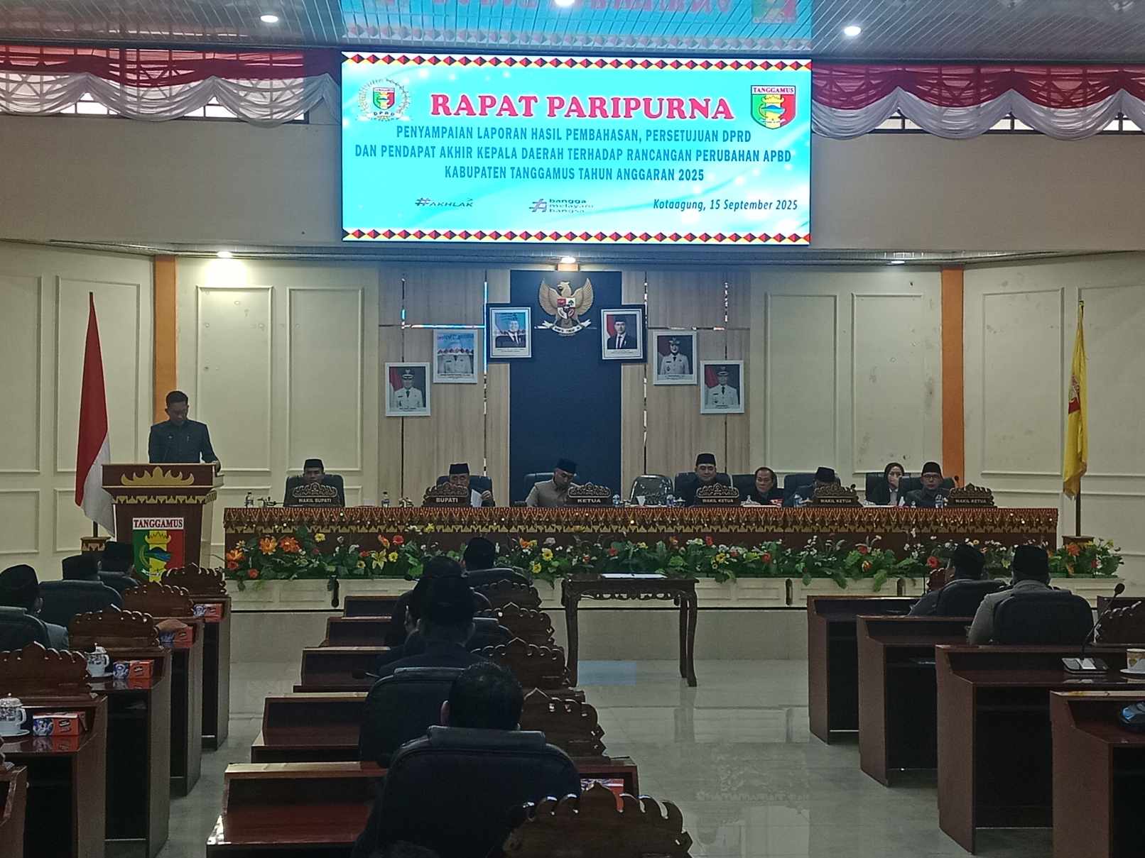DPRD Tanggamus Gelar Paripurna Rancangan Perubahan APBD 2025