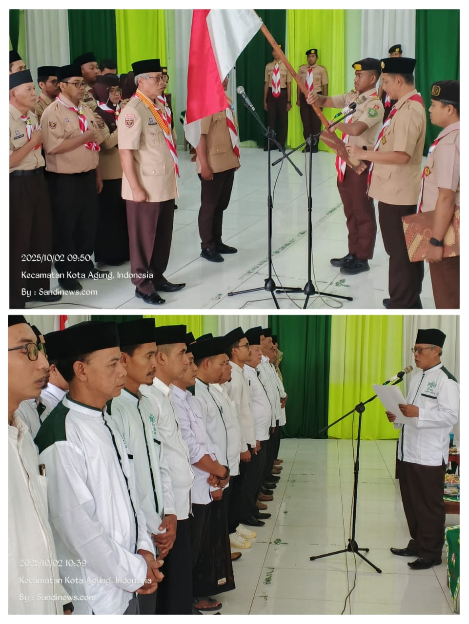 KH Samsul Hadi Lantik Lembaga NU dan Sako Pramuka Pandu Ma’arif