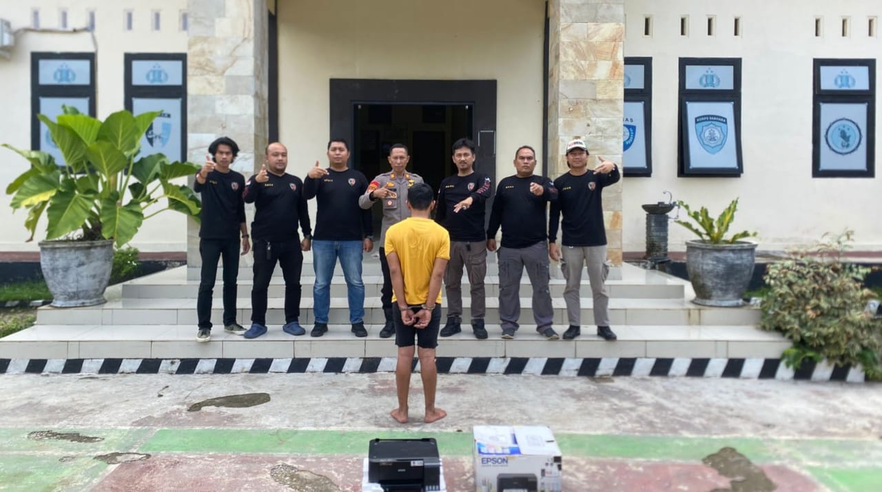 Polsek Kota Agung Ringkus Pelaku Pencurian 2 Printer dan 3 Proyektor di SMA Negeri 1