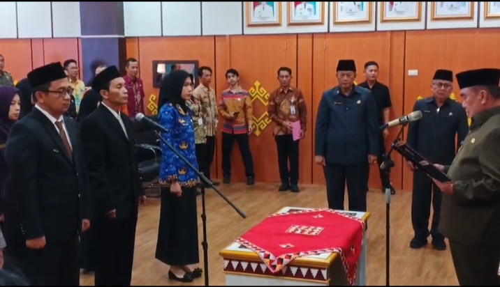 Kadis PUPR dan Kadis DKPTPH Tanggamus Dilantik! Berikut 5 Pesan Bupati Moh Saleh Asnawi