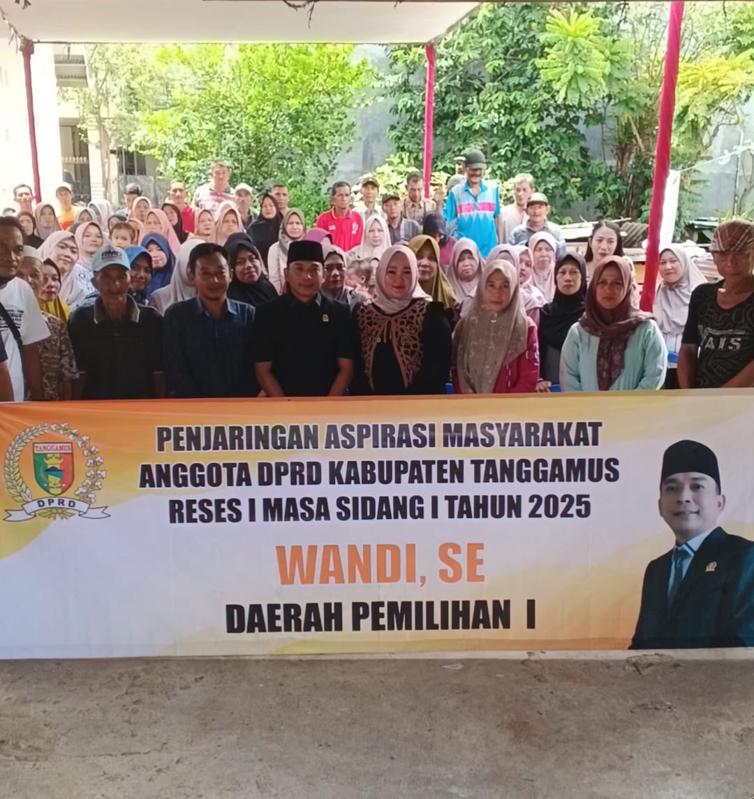 Anggota Komisi I DPRD Tanggamus Wandi SE Gelar Reses di Pasar Simpang Kagungan