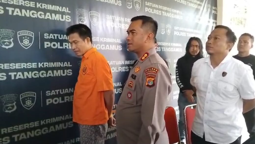 Dugaan Korupsi Dana Desa Lebih dari Rp1 Miliar, Satreskrim Polres Tanggamus Tahan Oknum Kakon Atar Lebar