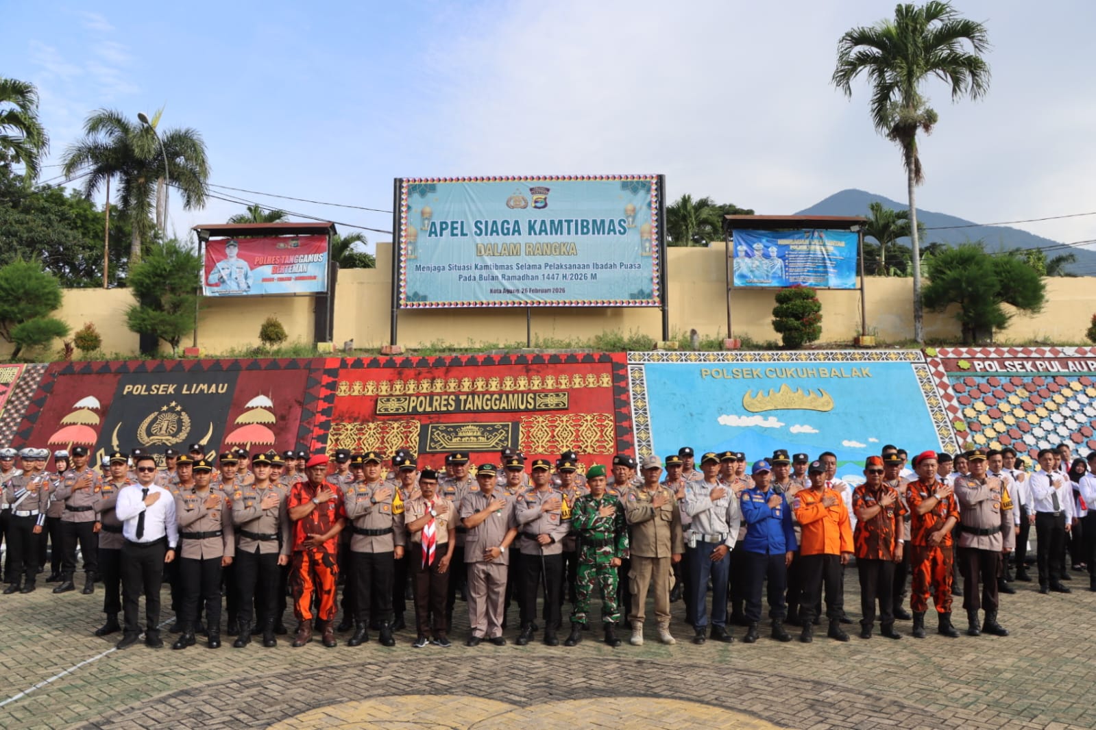 Polres Tanggamus Gelar Apel Siaga Kamtibmas, Demi Terciptanya Ramadhan 1447 H Yang Aman dan Kondusif