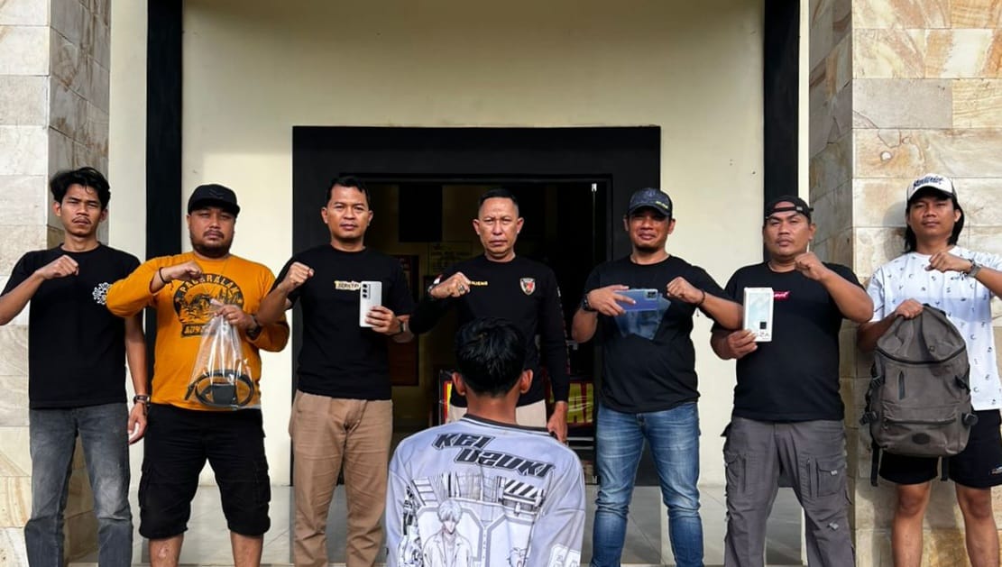 Polsek Kota Agung Tangkap Pencuri 3 HP di Kota Agung Timur
