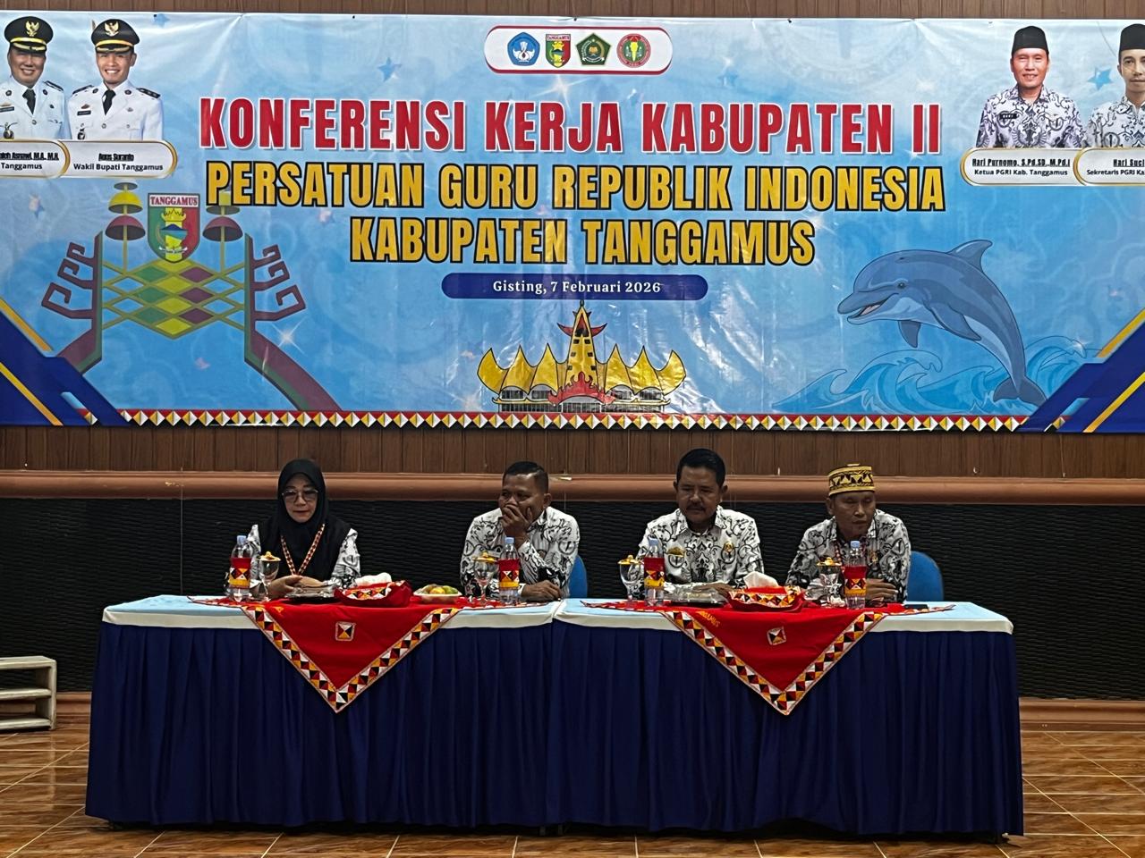 PGRI Tanggamus Gelar Konfrensi Kerja Tingkat Kabupaten