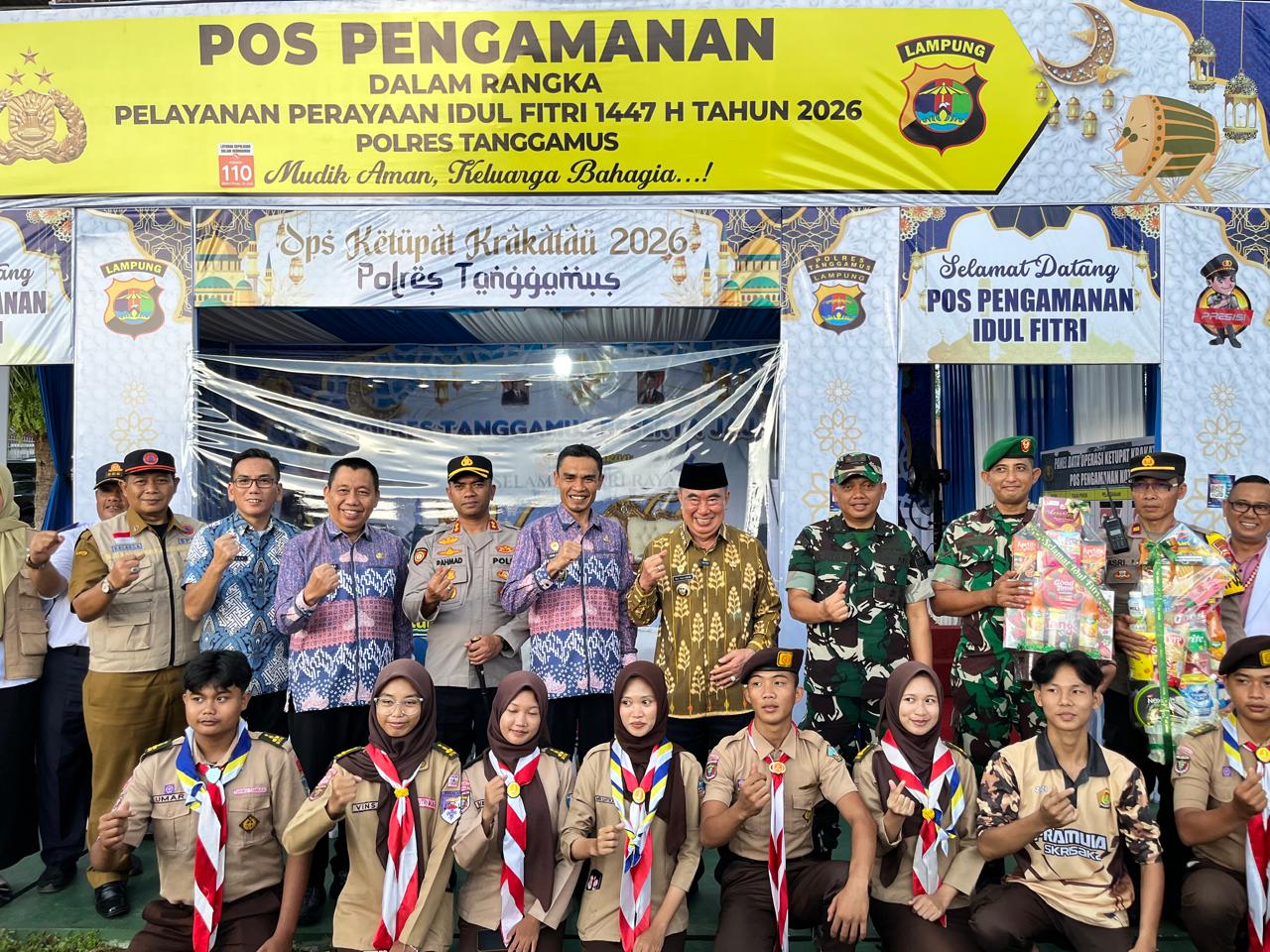 Bupati Tanggamus Bersama Forkopimda Cek Kesiapan Pos Lebaran 2026