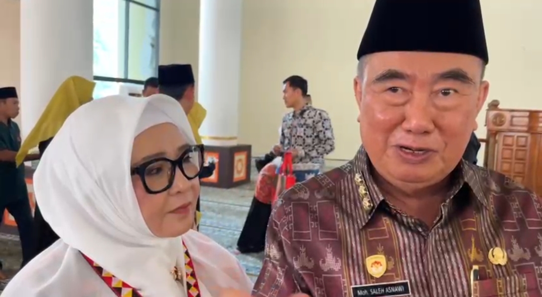 Kabag Protokol : Bupati dan Wabup Tanggamus Salat Idul Fitri di Masjid Agung Nurul Faizin