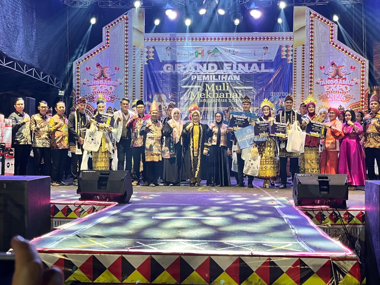 Selamat! Tasya Angelina dan Riki Ramadani Resmi Dinobatkan Jadi Muli Mekhanai Tanggamus 2026