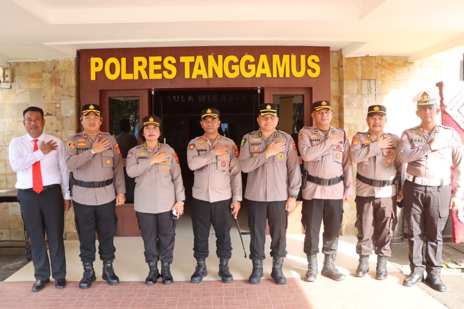 Apel Pamatwil Polres Tanggamus Dipimpin Kabidkeu dan Kabid Dokkes Polda Lampung