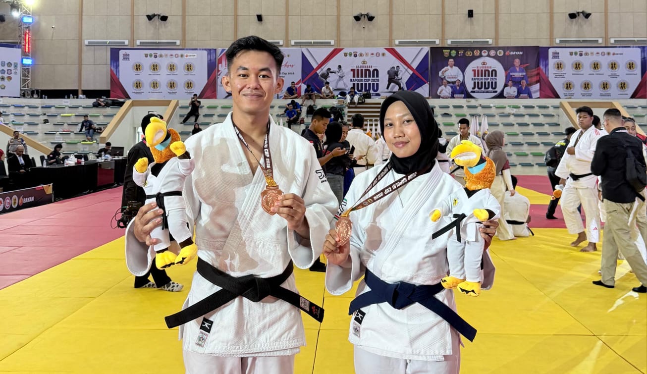 Atlet Judo Asal Polres Tanggamus Raih Juara III Beregu Mix di Kapolri Cup 2026