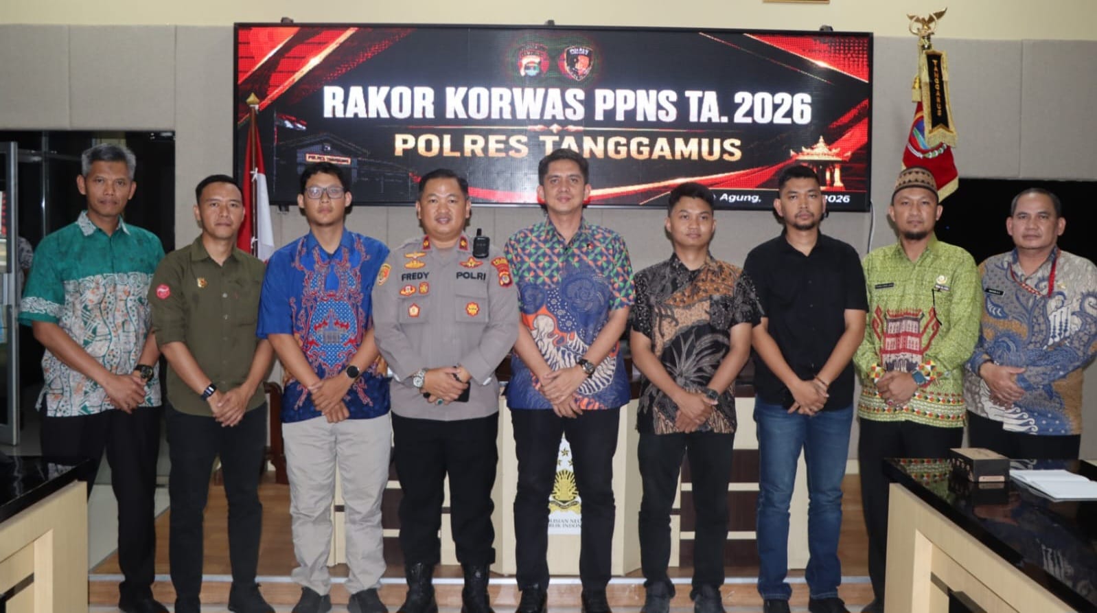 Rakor Korwas PPNS 2026, Polres Tanggamus Perkuat Sinergitas Penyidik Polri dan PPNS