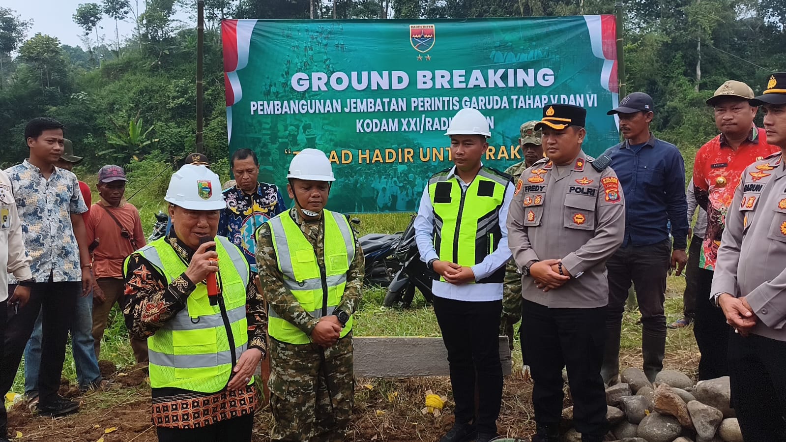Pembangunan Jembatan Perintis Garuda Resmi Dimulai, Bupati Tanggamus : Terimakasih Pak Presiden!