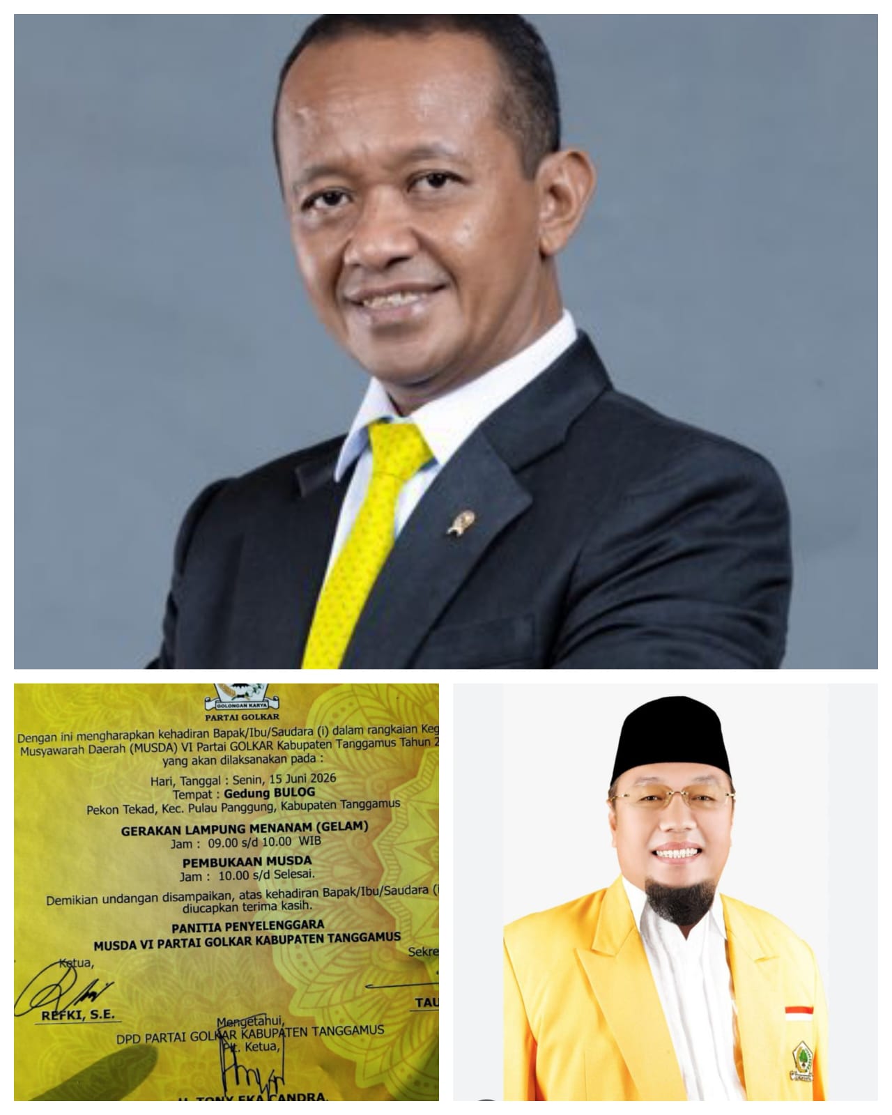 Penyebab Musda VI Golkar Tanggamus Batal : Perintah Ketum Bahlil