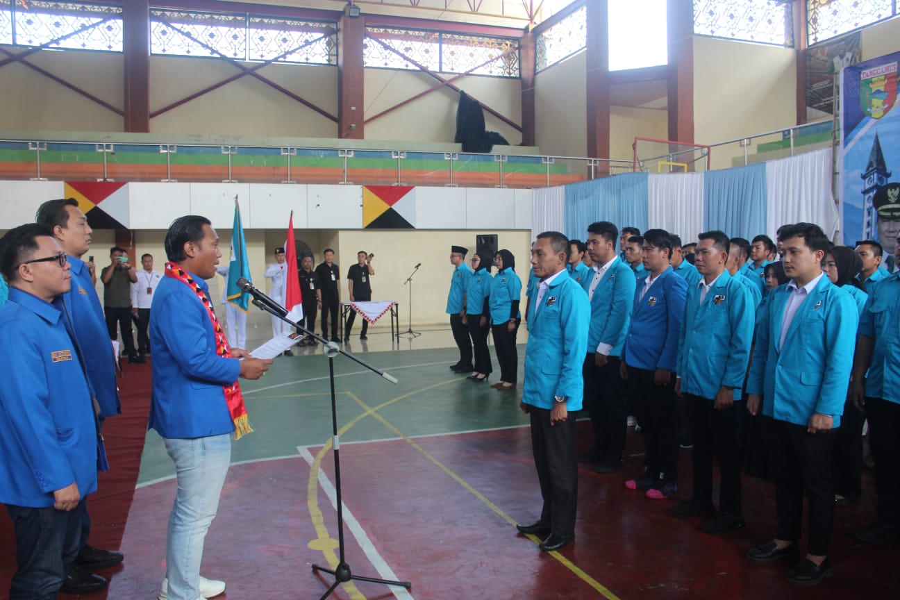 Romzi Edy Resmi Jabat Ketua DPD KNPI, Wabup Tanggamus Hadiri Pelantikan Pengurus DPD KNPI Tanggamus Masa Bakti 2026-2029