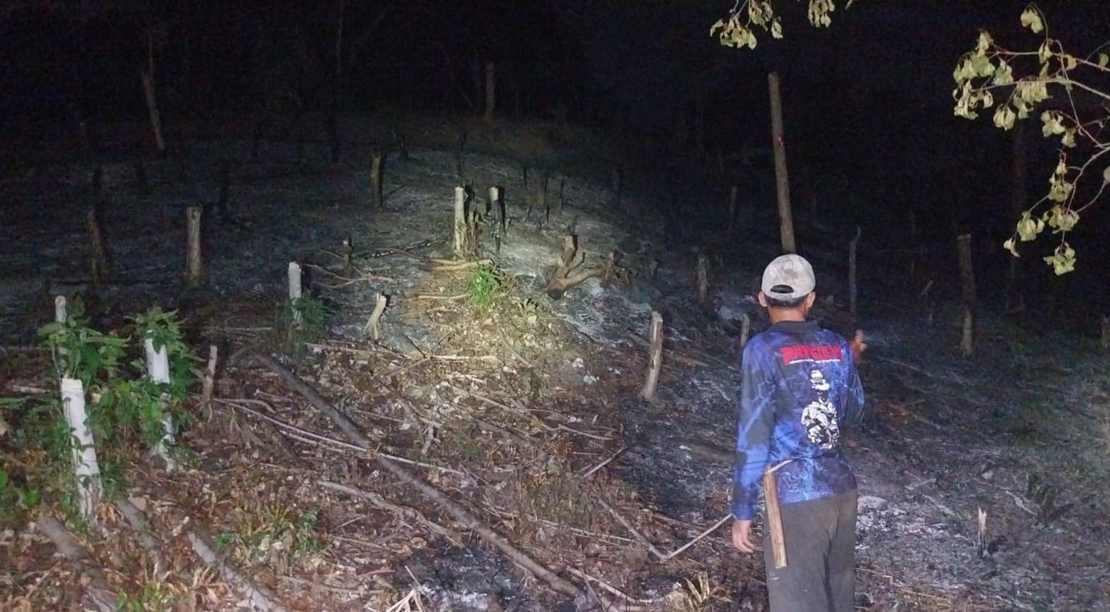Polsek Pematang Sawa Pastikan Karhutla di Tampang Tua Telah Padam